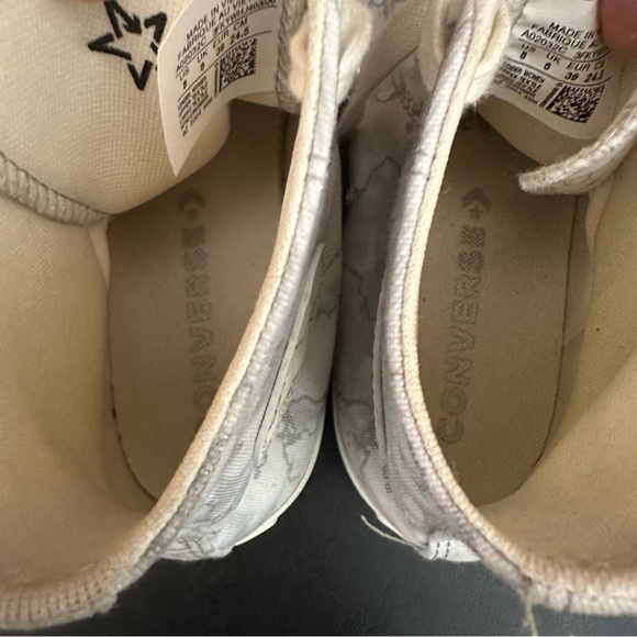 Converse CT All Star Hi Watermarks Silver Canvas Women's Platform Lugged size 8 - Picture 10 of 10